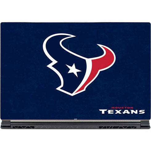 NFL Houston Texans Distressed MSI GS65 Stealth Laptop Skin
