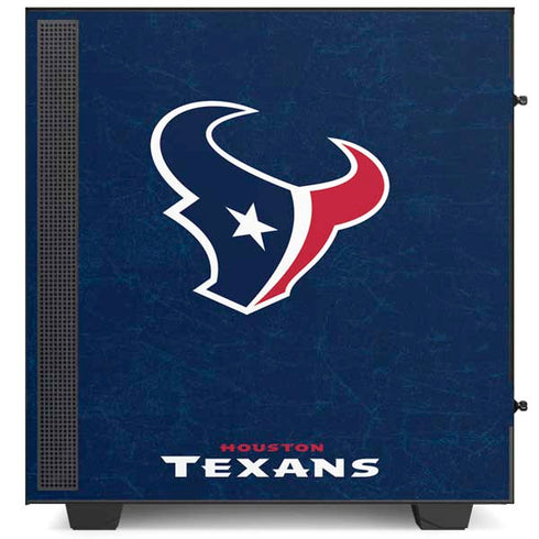 NFL Houston Texans Distressed NZXT H510 Compact ATX Mid-Tower Case Skin