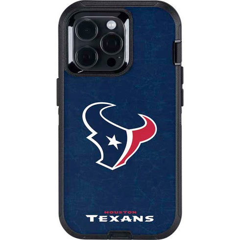 NFL Houston Texans Distressed Otterbox Defender iPhone Skin