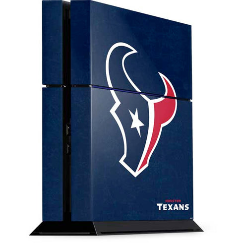 NFL Houston Texans Distressed PS4 Console Skin