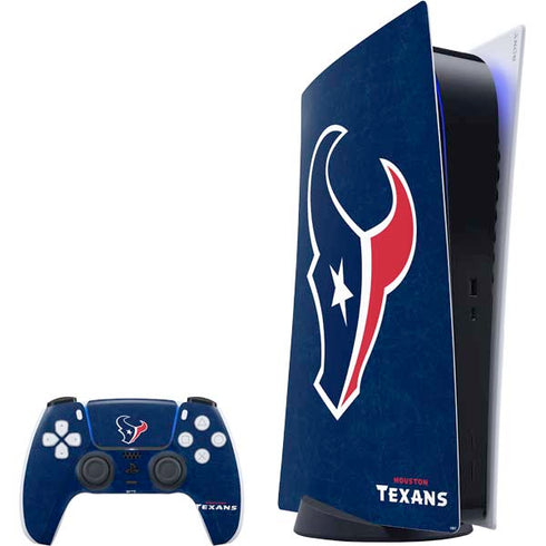 NFL Houston Texans Distressed PS5 Digital Edition Bundle Skin