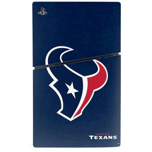 NFL Houston Texans Distressed PS5 Slim Disk Bundle Skin
