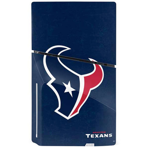NFL Houston Texans Distressed PS5 Slim Disk Console Skin