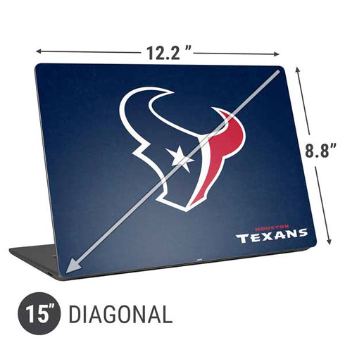 NFL Houston Texans Distressed Universal Laptop 15in (12.2 x 8.8in) Skin
