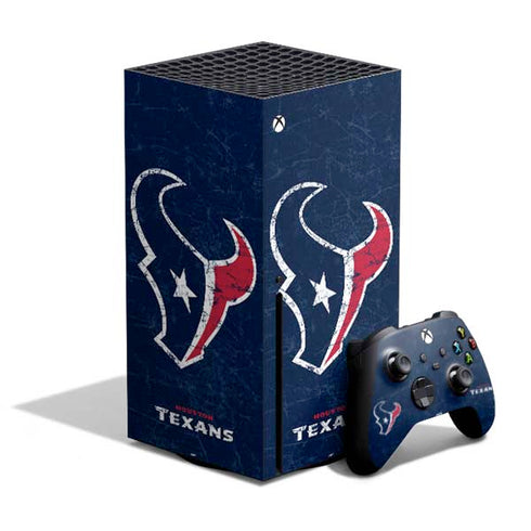 NFL Houston Texans Distressed Xbox Series X Bundle Skin