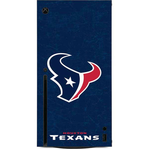 NFL Houston Texans Distressed Xbox Series X Console Skin