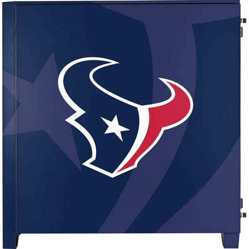 NFL Houston Texans Double Vision Corsair 4000D Tempered Glass Mid-Tower ATX Case Skin