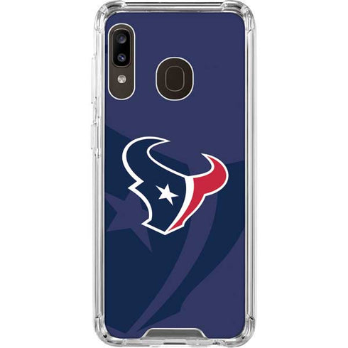NFL Houston Texans Double Vision Galaxy A30 Clear Case