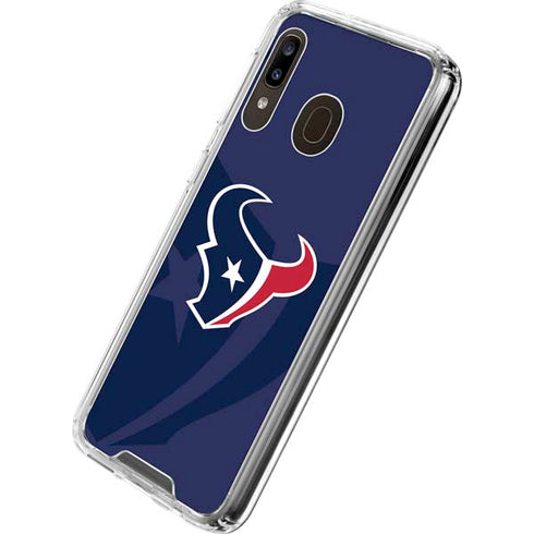 NFL Houston Texans Double Vision Galaxy A30 Clear Case