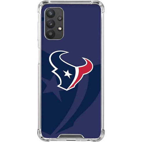 NFL Houston Texans Double Vision Galaxy A32 5G Clear Case