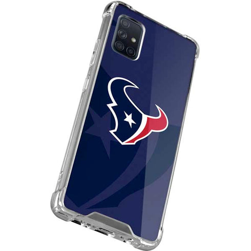 NFL Houston Texans Double Vision Galaxy A71 5G Clear Case