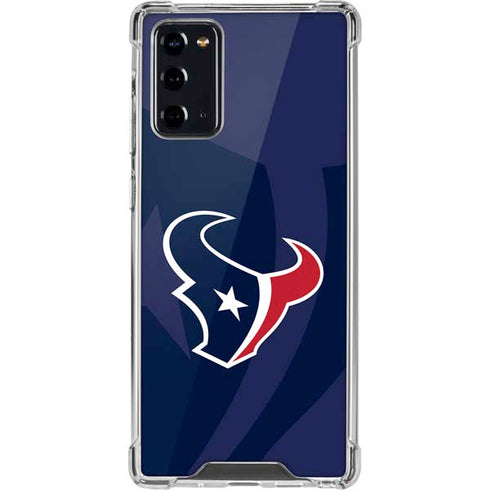 NFL Houston Texans Double Vision Galaxy Note20 5G Clear Case
