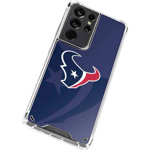 NFL Houston Texans Double Vision Galaxy S21 Ultra 5G Clear Case