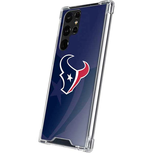 NFL Houston Texans Double Vision Galaxy S22 Ultra Clear Case