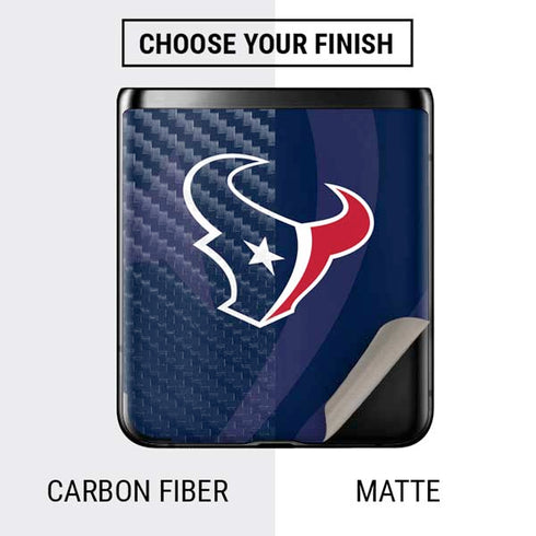 NFL Houston Texans Double Vision Galaxy Z Flip Skin