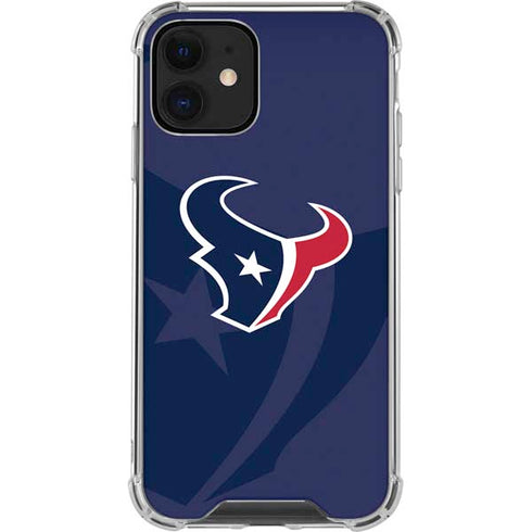 NFL Houston Texans Double Vision iPhone 12 Mini Clear Case