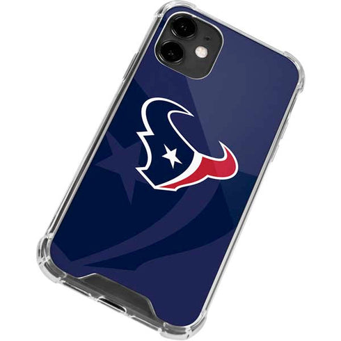 NFL Houston Texans Double Vision iPhone 12 Mini Clear Case