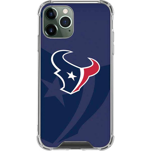 NFL Houston Texans Double Vision iPhone 12 Pro Clear Case