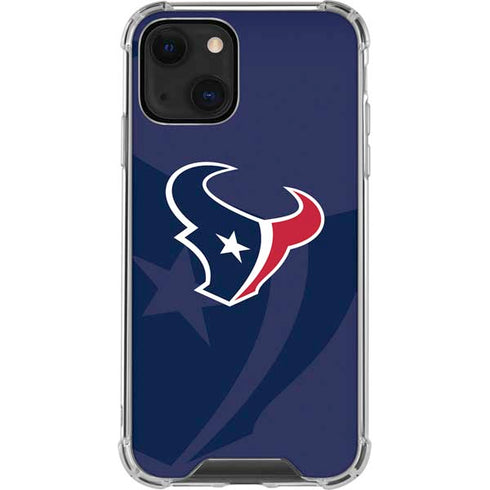 NFL Houston Texans Double Vision iPhone 13 Mini Clear Case