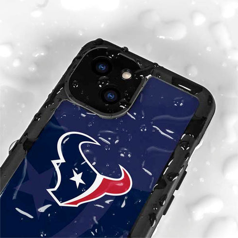 NFL Houston Texans Double Vision iPhone 13 Mini Waterproof Case