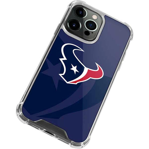 NFL Houston Texans Double Vision iPhone 13 Pro Clear Case