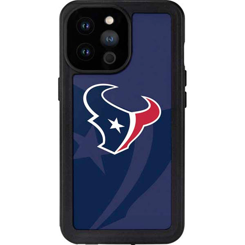 NFL Houston Texans Double Vision iPhone 14 Pro Max Waterproof Case