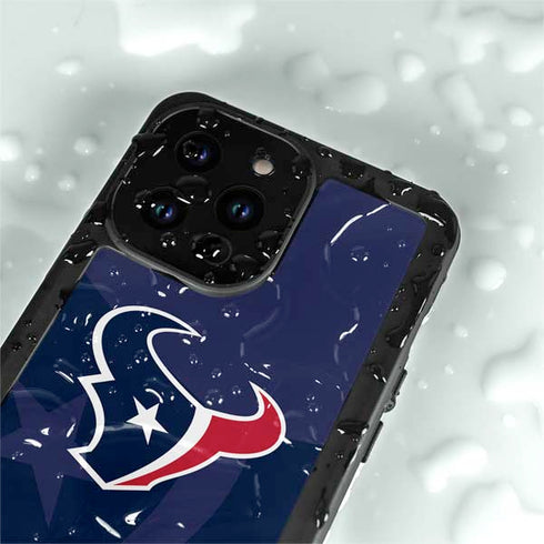 NFL Houston Texans Double Vision iPhone 14 Pro Max Waterproof Case