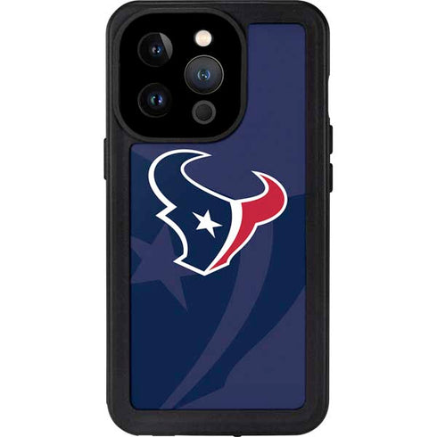 NFL Houston Texans Double Vision iPhone 14 Pro Waterproof Case