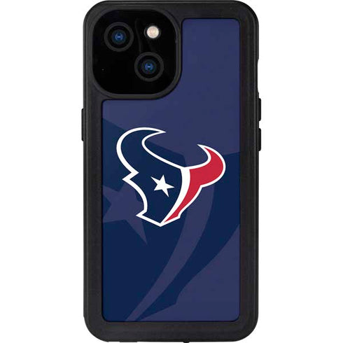 NFL Houston Texans Double Vision iPhone 15 Waterproof Case