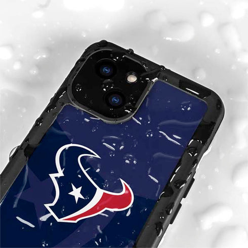 NFL Houston Texans Double Vision iPhone 15 Waterproof Case