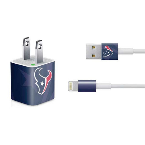 NFL Houston Texans Double Vision iPhone Charger (5W USB) Skin