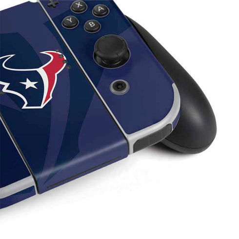 NFL Houston Texans Double Vision Nintendo Switch OLED (2021) Skin