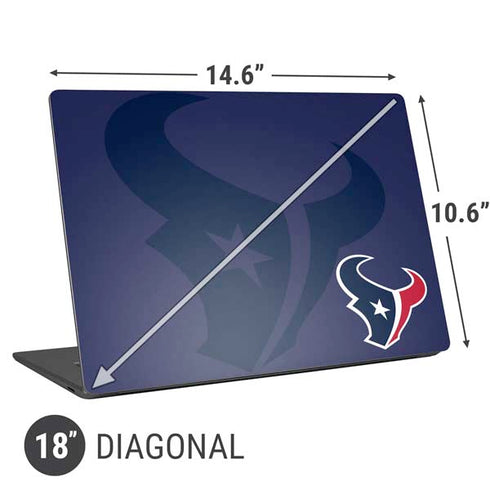 NFL Houston Texans Double Vision Universal Laptop 18in (14.6 x 10.6in) Skin