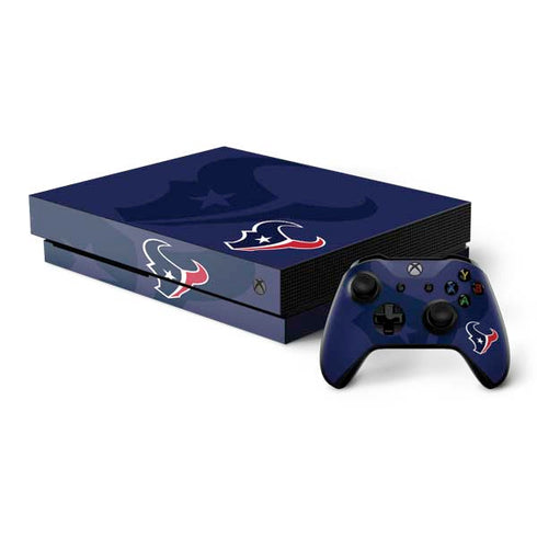 NFL Houston Texans Double Vision Xbox One X Bundle Skin
