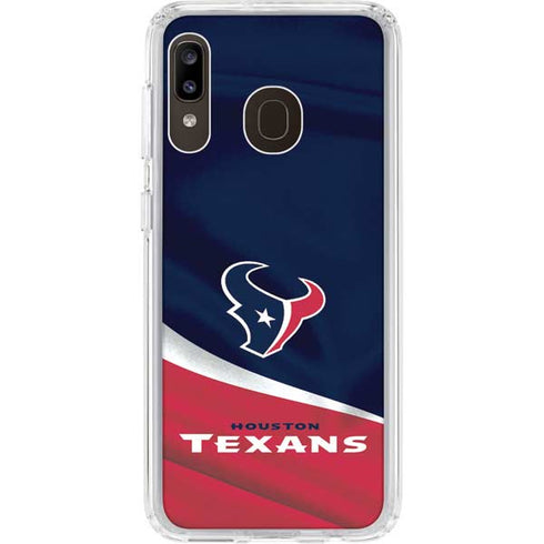 NFL Houston Texans Galaxy A20 Clear Case