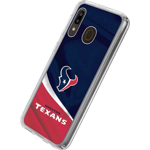 NFL Houston Texans Galaxy A20 Clear Case