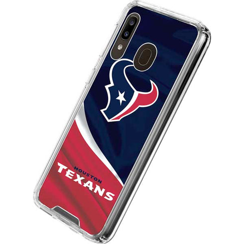 NFL Houston Texans Galaxy A30 Clear Case