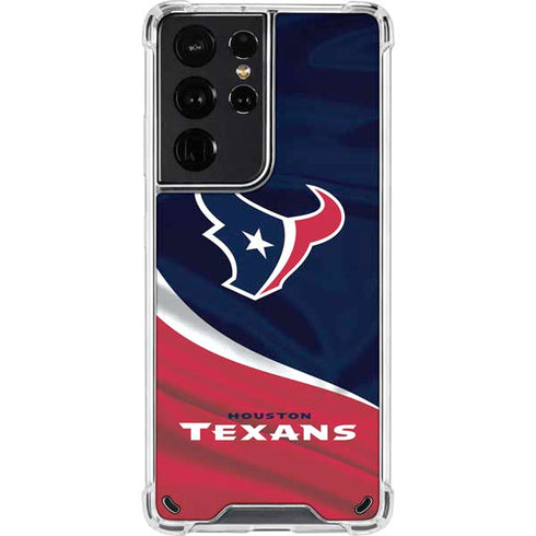 NFL Houston Texans Galaxy S21 Ultra 5G Clear Case