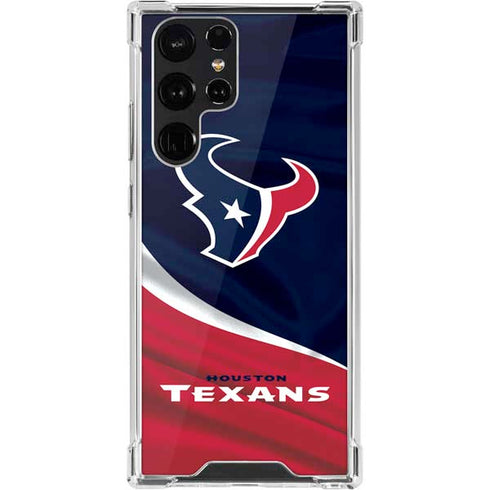 NFL Houston Texans Galaxy S22 Ultra Clear Case