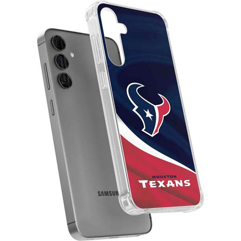 NFL Houston Texans Galaxy S24 Plus Clear Case