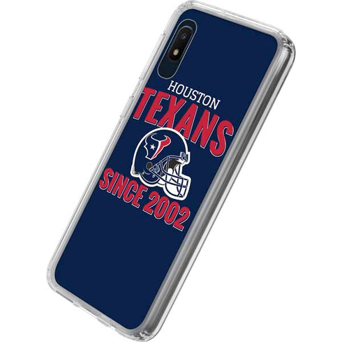 NFL Houston Texans Helmet Galaxy A10e Clear Case