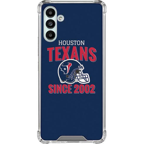 NFL Houston Texans Helmet Galaxy A13 5G Clear Case