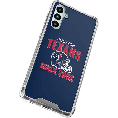 NFL Houston Texans Helmet Galaxy A15 5G Clear Case
