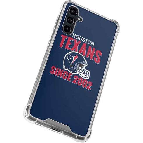 NFL Houston Texans Helmet Galaxy A54 5G Clear Case