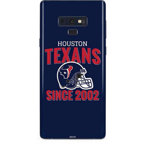 NFL Houston Texans Helmet Galaxy Note 9 Skin