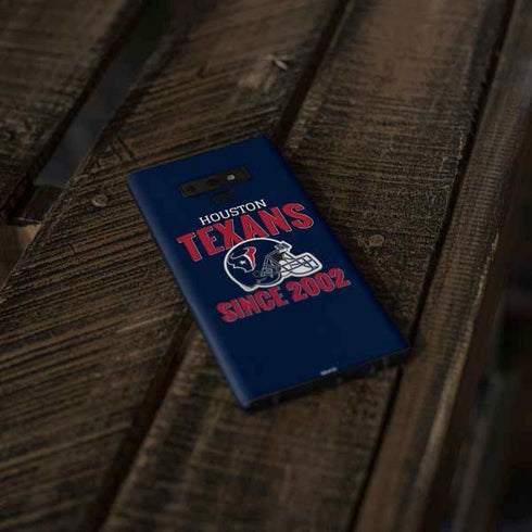 NFL Houston Texans Helmet Galaxy Note 9 Skin