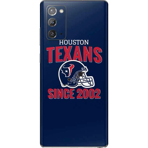 NFL Houston Texans Helmet Galaxy Note20 5G Skin