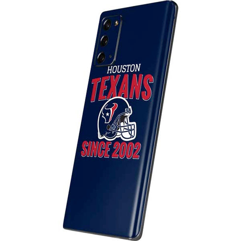 NFL Houston Texans Helmet Galaxy Note20 5G Skin