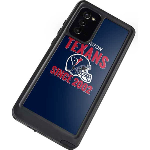 NFL Houston Texans Helmet Galaxy Note20 5G Waterproof Case