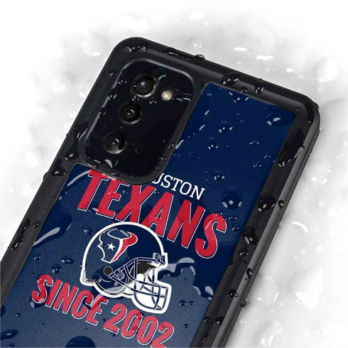 NFL Houston Texans Helmet Galaxy Note20 5G Waterproof Case